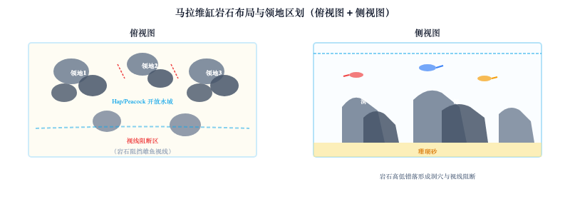 马拉维湖慈鲷缸：色彩斑斓的非洲水族箱